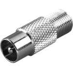 Vivanco Aerial Coax Plug To Socket Adapter - (VVSATADAPTFFAN)
