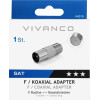 Vivanco Aerial Coax Plug To Socket Adapter - (VVSATADAPTFFAN)