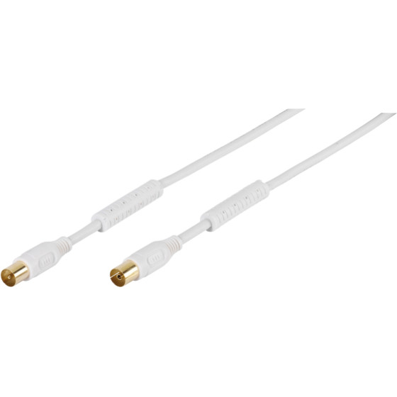 Vivanco Antenna Cable 100dB Ferrite 7.5m White - (VVAN75FEDBGW)