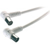 Vivanco Antenna Cable Angle Connectors 90dB 3m White - (VANCABMF30090W)