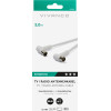 Vivanco Antenna Cable Angle Connectors 90dB 3m White - (VANCABMF30090W)