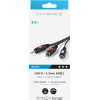 Vivanco Audio Connection 3.5mm Jack Cable To 2x Rca 2.5m Black - (VVAJACK2RCA25M)