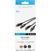 Vivanco Audio Connection Gold Platted Cable 2x Rca To 2x Rca 1.8m Black - (VVA2RCA25MMGK)