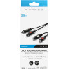 Vivanco Audio Extension Cable 2x Rca To 2x Rca 2.5m Black - (VVA2RCA25MF)