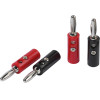 Vivanco Speaker Banana Plugs Screw Type - (VVAADBAN4PCS)