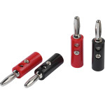 Vivanco Speaker Banana Plugs Screw Type - (VVAADBAN4PCS)