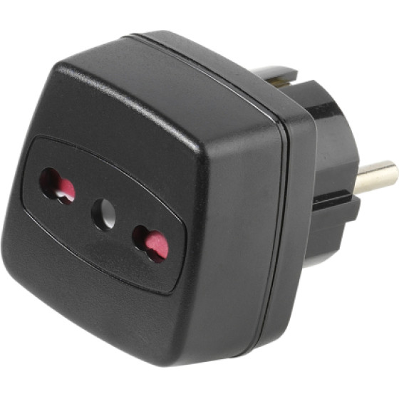 Vivanco Travel Adapter Italian To Schuko Plug - (VVELADAIBITDE1)