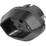 Vivanco Travel Adapter Swiss To Schuko Plug - (VVTRAVADCH-SCH)