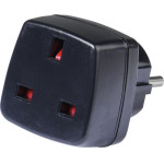 Vivanco Travel Adapter Uk To Schuko Plug - (VVTRAVADSCHSCH)