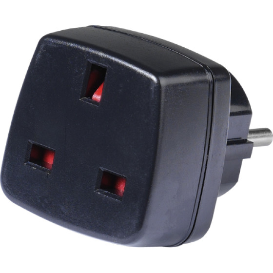 Vivanco Travel Adapter Uk To Schuko Plug - (VVTRAVADSCHSCH)
