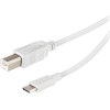 Vivanco Type C Usb To Type B Usb Printer Cable 1.8m White - (VVITCABUSBBTYC)