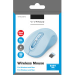 Vivanco Wireless Mouse Optical Ergonomic Design And Silent Click Blue - (VNITMOUSEBTB)