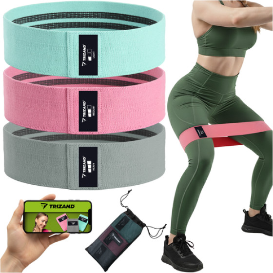 Trizand Set Rubber For Exercise - 3pcs. 25876 - (18728-0)