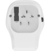 Gembird Universal Travel Power adapter, 20 W, White - (TPA-1A2C20-02-W)