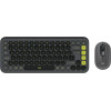 Logitech Keyboard/Mouse Pop Icon Combo Graphite - (920-013140)