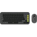 Logitech Keyboard/Mouse Pop Icon Combo Graphite - (920-013140)