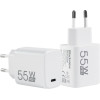 BlackView TYPE-C Gan Power Adapter 55W White - (BV-PA-55W)