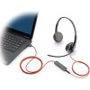 HP - Inc Poly Blackwire 3310 Headset Monaural Microsoft Teams Certified USB-C +USB-C/A Adapter - (8X216AA)