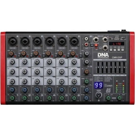 Dna Professional Dna CM8-Dsp - Usb Audio Mixer With MP3 Player - (5907780142911)