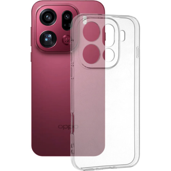Techsuit - Clear Silicone - Oppo Find X9 Pro - Transparent