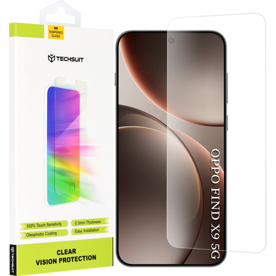 Techsuit - Clear Vision Glass - Oppo Find X9 - Transparent