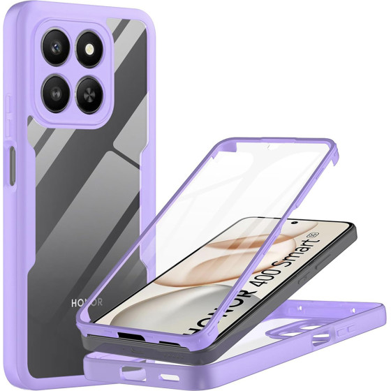 Techsuit - Colorverse 360 Series + Screen Protector - Honor 400 Smart 5G / 400 Smart 4G / X7d 4G - Purple