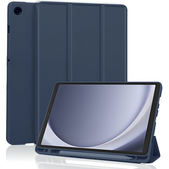 Techsuit - Flex Trifold (With Pencil Holder) - Samsung Galaxy Tab A11 / A9 - Dark Blue