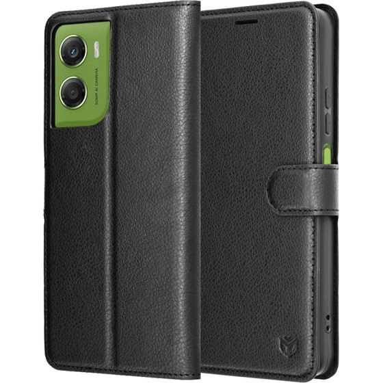 Techsuit - Leather Folio - Motorola Moto G06 - Black