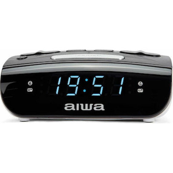 AIWA Alarm Clock With Radio AM/Fm Black - (CR-09J)