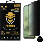 Idol 1991 Tempered Glass Motorola Moto G06/Moto G06 Power 6.88'' 9H 0.25mm Privacy Antispy Semi Curved Full Glue BLACK