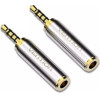 Vention 2.5mm Male To 3.5mm Female Audio Adapter Silvery Metal Type - (VAB-S02)