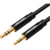 Vention 3.5mm Male To 2.5mm Male Audio Cable 0.5M Black Metal Type - (BALBD)