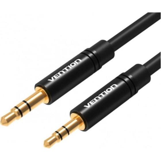 Vention 3.5mm Male To 2.5mm Male Audio Cable 0.5M Black Metal Type - (BALBD)