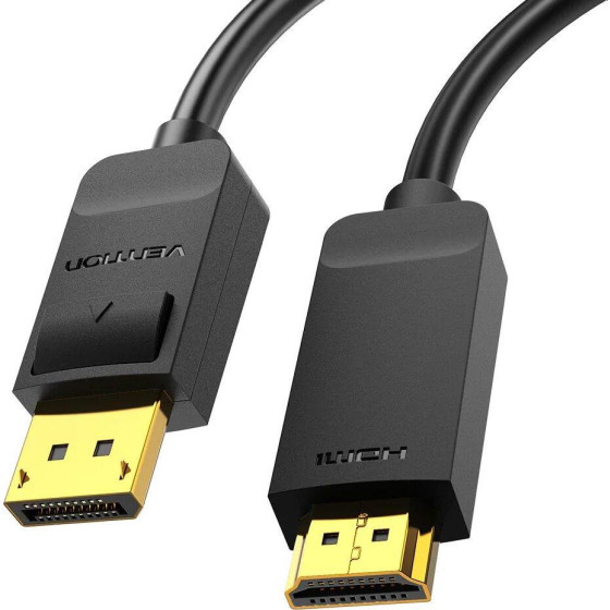 Vention 4K Displayport To Hdmi Cable 2M Black - (HAGBH)