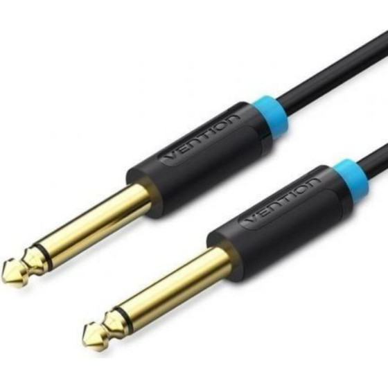 Vention 6.5mm Male To Male Audio Cable 1M Black - (BAABF)