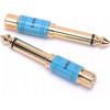 Vention 6.5mm Male To Rca Female Audio Adapter Blue Metal Type - (VDD-C03)