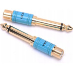 Vention 6.5mm Male To Rca Female Audio Adapter Blue Metal Type - (VDD-C03)
