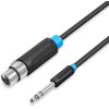 Vention 6.5mm Male To Xlr Female Audio Cable 2M Black - (BBEBH)
