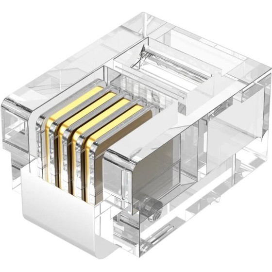 Vention 6P4C RJ11 Telephone Modular Plug 100-Pack - (IDKR0-100)