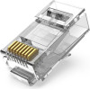 Vention Cat.6 Ftp RJ45 Modular Plug Transparent Metal Type 10-Pack - (IDCR0-10)