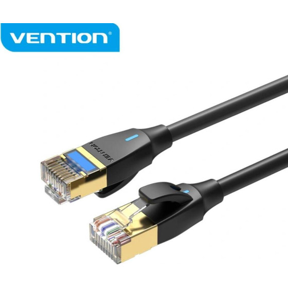 Vention Cat.8 Sftp Patch Cable 0.5M Black Slim Type - (IKIBD)