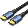 Vention Cotton Braided 8K Hdmi Male To Male Cable 3M Blue Aluminum Alloy Type - (ALGLI)