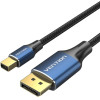 Vention Cotton Braided 8K Mini Displayport To Displayport Cable 1.5M Blue Aluminum Alloy Type - (HCFLG)