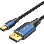 Vention Cotton Braided 8K Mini Displayport To Displayport Cable 1.5M Blue Aluminum Alloy Type - (HCFLG)