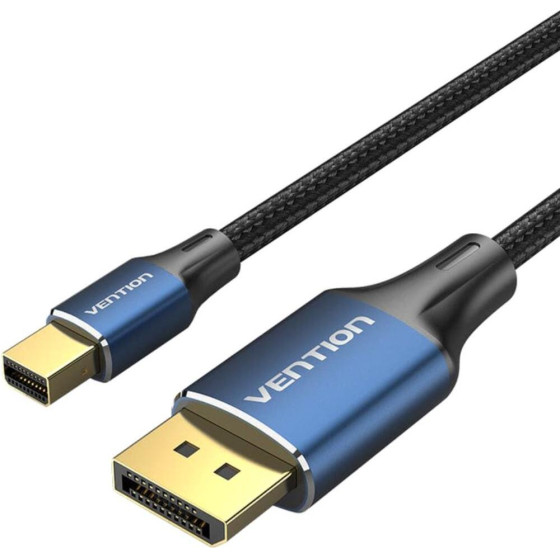 Vention Cotton Braided 8K Mini Displayport To Displayport Cable 1.5M Blue Aluminum Alloy Type - (HCFLG)