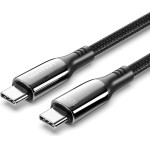 Vention Cotton Braided Type-C To Type-C 5A Cable 1.2M Black Zinc Alloy Type - (CTKBAV)