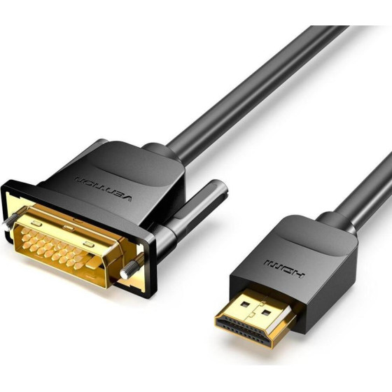Vention Hdmi To Dvi Cable 1M Black - (ABFBF)