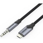 Vention Micro Usb Male To Trrs 3.5mm Male Audio Cable 1.5M Black - (BDGBG)