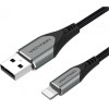 Vention Nylon Braided Usb 2.0 A To Lightning 2.4A Cable 2M Purple Aluminum Alloy Type MFi-Certified - (LABVH)