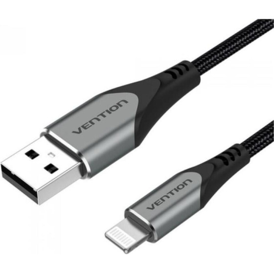 Vention Nylon Braided Usb 2.0 A To Lightning 2.4A Cable 2M Purple Aluminum Alloy Type MFi-Certified - (LABVH)